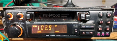 Vintage Kenwood KRC-530 AM/FM cassette car stereo Lambo Ferrari