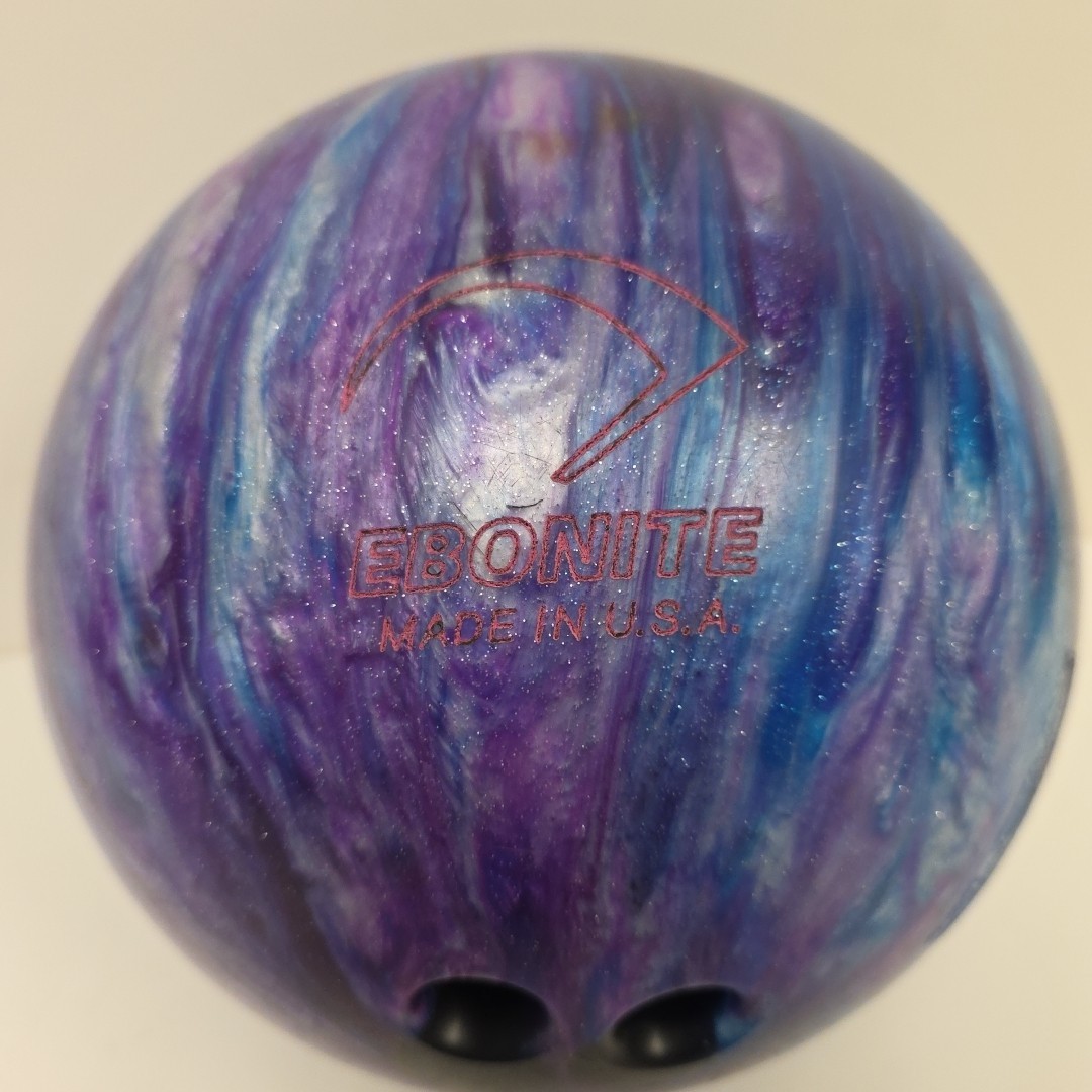 Used Bowling Ball 13 Lb Ebonite Maxim Blue Cranberry White Pearl