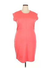 Nine West Women Orange Casual Dress XXL