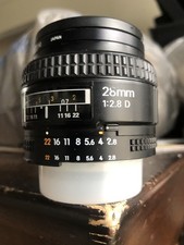 Nikon AF 28mm F2.8 D obiettivo FX Nikon D70,80,90,200,300,600,700,750,800,810,7000