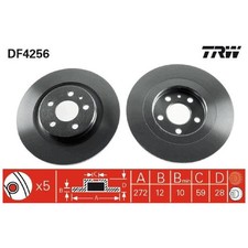 2x Bremsscheibe hinten für Lancia Phedra 179 | 501249