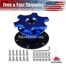 Steering Wheel Quick Release Car Aluminum 6 Hole Snap Off Hub Adapter Boss Kit