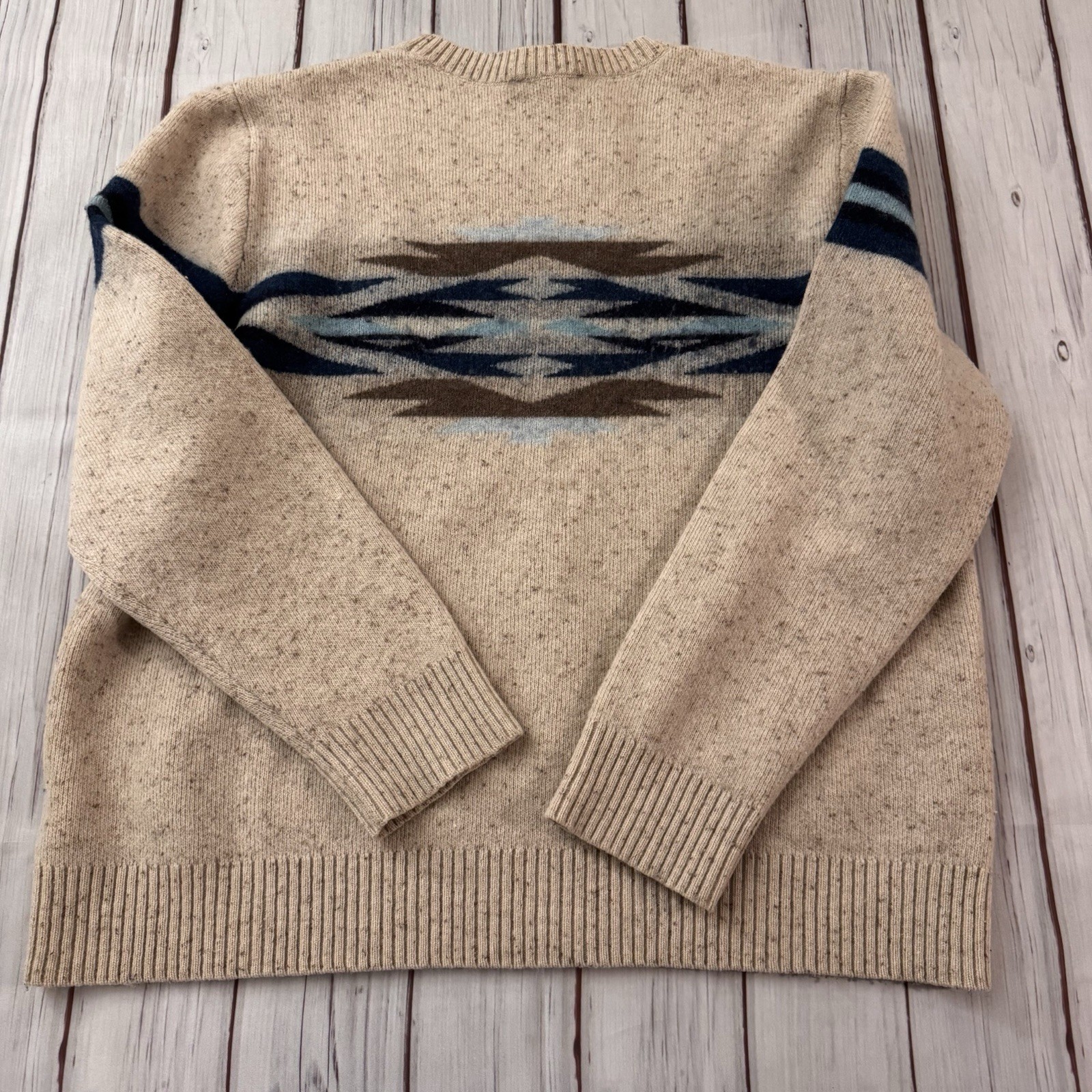 Pendleton Sweater XL Wool Blend Southwestern Azte… - image 10