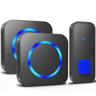 SURFOU Wireless Doorbell 1300FT Range for Black