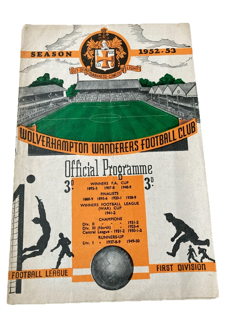 1958 F.A Cup Final Programme, Bolton Wanderers vs Manchester United football programme for sale