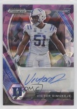 2021 Panini Prizm Draft Picks Purple Ice 72/99 Victor Dimukeje #DPA-VDI Auto s1i
