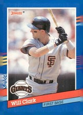 1991 Donruss #86b Will Clark