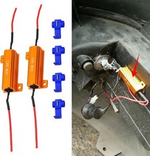 2Pcs 50W 6ohm Load Resistors, Fix LED Bulb Fast Hyper Flash, LED Turn Signal Res