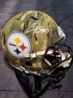 Pittsburgh Steelers Camouflage Autographed Football Helmet Beckett Authenticated