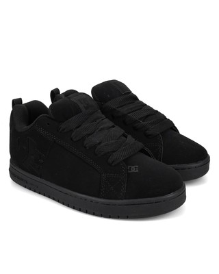 DC mens Court Graffik Casual Skateboarding Shoe, Black/Black  display picture 1