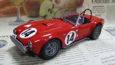 EXOTO 1/18 1963 Shelby AC Cobra Competition #14 Red Diecast Model Car Sebring