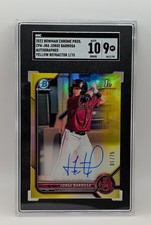 Jorge Barrosa 2022 Bowman Chrome 1st Auto First Print 1/75 Arizona Diamondbacks!
