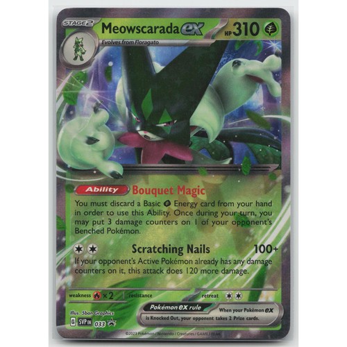 Meowscarada ex Holo Scarlet & Violet Promo Cards 033 Promo NM Pokemon