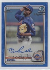 2020 Bowman Chrome Sapphire Edition Prospect Tony Dibrell #BSPA-TD Auto 0az2