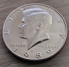 1980 D Kennedy Half Dollar in Near Uncirculated Condition. Free Shipping