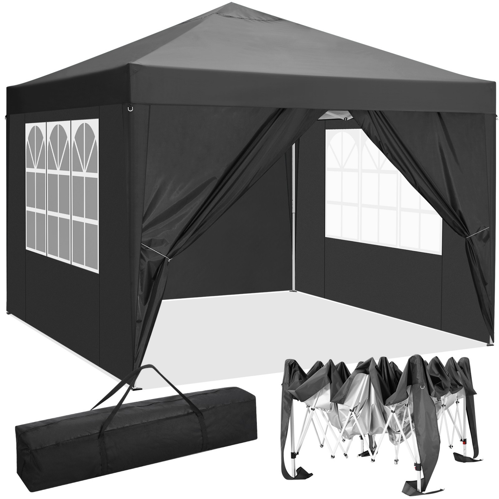 Tent With 4 Removable Sidewalls Waterproof Commercial New