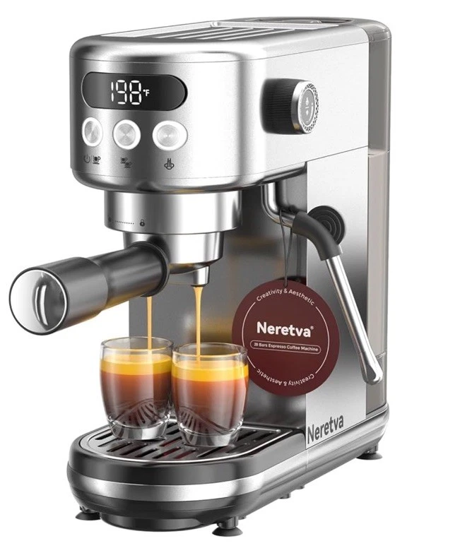 Casabrews CM5418 Black Espresso Machine 20 Bar Maker/Milk Frother/Steam
