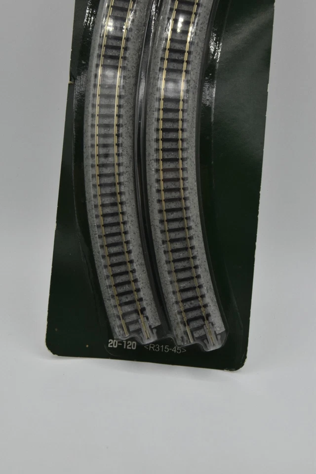 Kato #20-120 N Scale R315mm (R 12 3/8") Radius 45° Curve UniTrack - 4 sections - Image 3 of 4