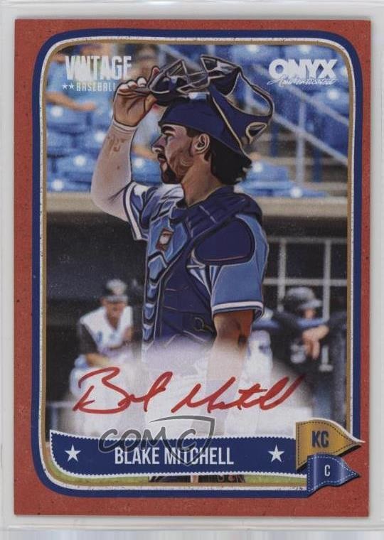 2024 Onyx Vintage Red Bordered 10/25 Blake Mitchell #VABLMI Auto 0j81
