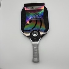 OWL Sport Silent Storm SS1 Impact Resistant Pickleball Paddle Carbon Fiber Black