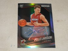 2024-25 Panini Prizm Black Silver Prizm Autograph Auto #130 Pelle Larsson RC