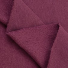 Burgundy 100 Cotton Sweatshirt Fleece Fabric - 60" Wide - Sold by the Yard