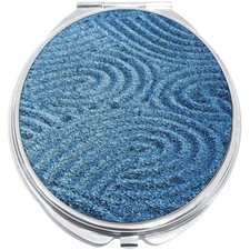 Blue Swirl Pattern Compact with Mirrors - Perfect for your Pocket or Purse