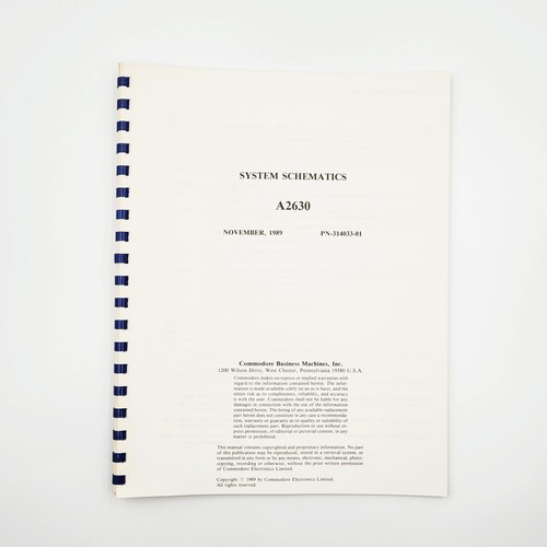 Commodore A2630 System Schematics Service Manual - Picture 2 of 5
