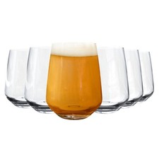 Mencia Craft Beer Glass Tumbler 16.5oz / 470ml - Set Case of 6 - IPA Drinks