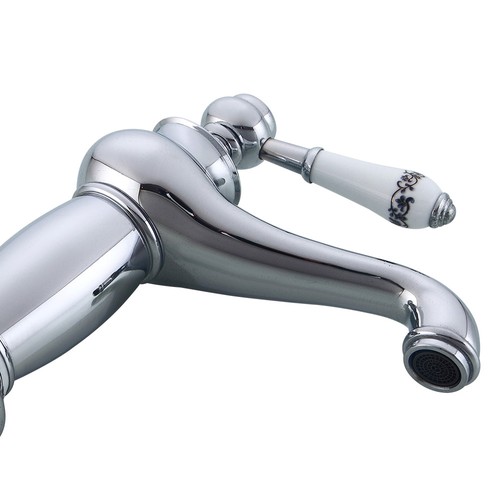 Nostalgie Einhebel Wasserhahn Bad Armatur Retro Waschbecken Mischbatterie Faucet - Bild 6 von 11