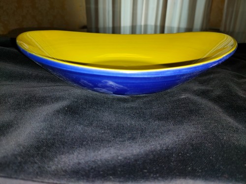 Plato de cerámica "Bassano" pintado a mano cuenco diseño pasta asimétrica 24x23x5 - Imagen 2 de 30