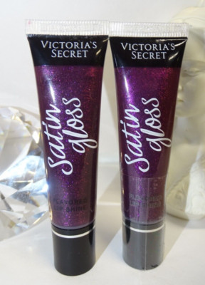 2 x Victoria's Secret SATIN GLOSS  Lip Gloss in Plumstruck -Sealed/NO BACK LABEL