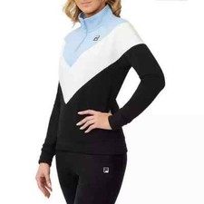 Fila, Ladies 1/4 Zip Pullover Long-Sleeve Sweater Choose Color  Size 