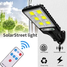 Solar LED street light motion sensor outdoor lighting for courtyard street USA