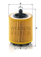 OIL FILTER MANN-FILTER HU 6007 X FOR ALFA ROMEO,BUICK,CADILLAC,CHEVROLET,FIAT,HO