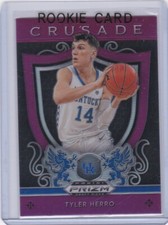TYLER HERRO ROOKIE CARD 2019 Draft Picks RARE PURPLE PRIZMS Basketball HEAT RC