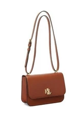 LAUREN RALPH LAUREN Sophee Small Leather Convertible Bag Lauren Tan $295