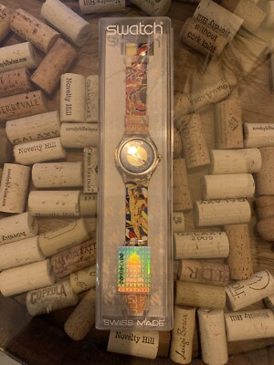 Atlanta 1996 Olympics Special Edition Swiss Made Swatch Chrono Original Box Tags