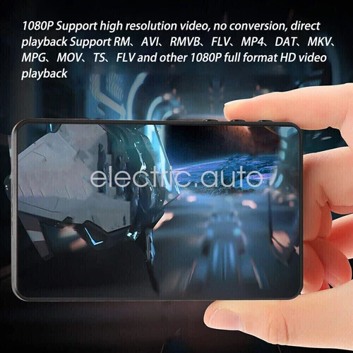 4 inch Full Touch Screen Bluetooth 5.2 Android MP3 Music MP4 Video Player 128GB