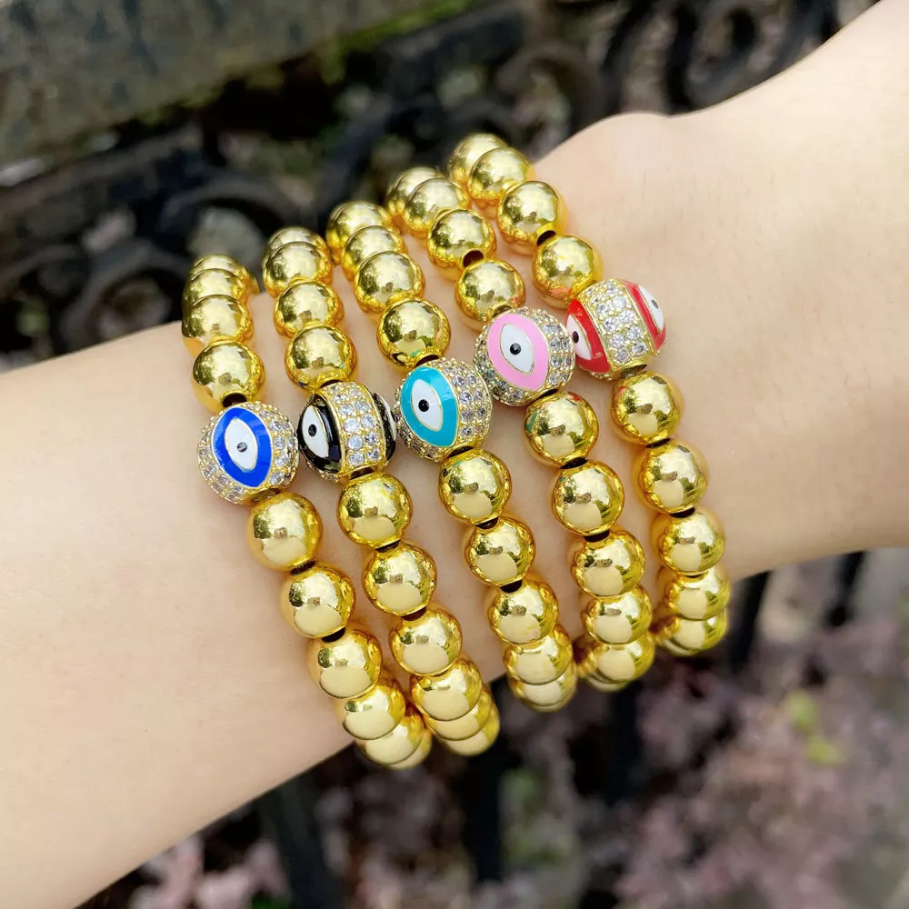 Evil eye Bracelet For Women | Rose Gold Bracelets | Fashion Jewellery –  Jewellery Hat