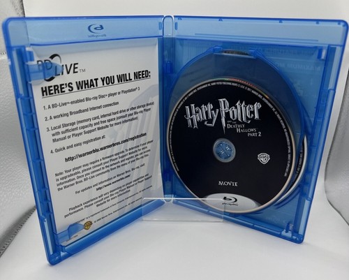 Harry Potter and the Deathly Hallows - Part 2 Blu-Ray 3-Discs Included Tested - Picture 3 of 4