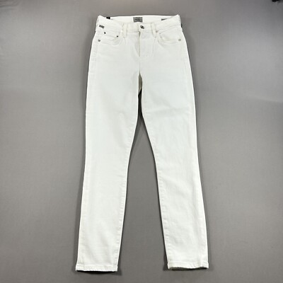 Citizens of Humanity Rocket Ankle Mid Rise Skinny in White Sculpt 26