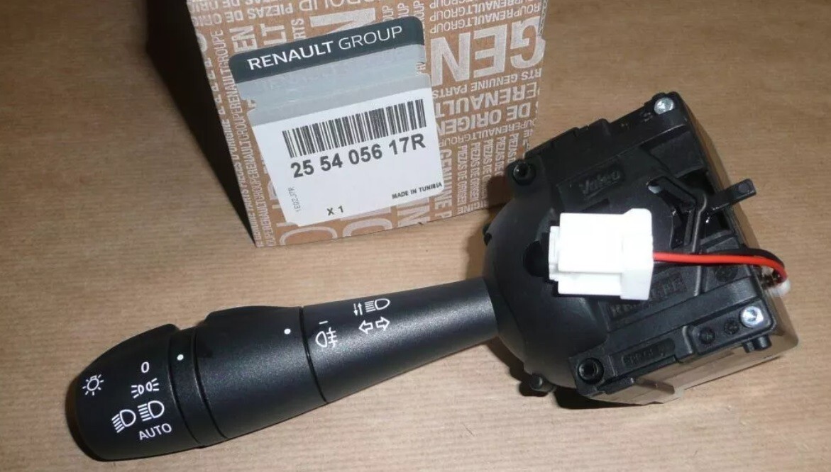 Commodo phare clignotant ORIGINAL Renault Clio IV noir 255405617R