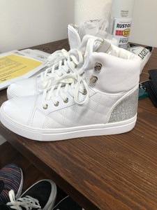 quilted high top sneakers