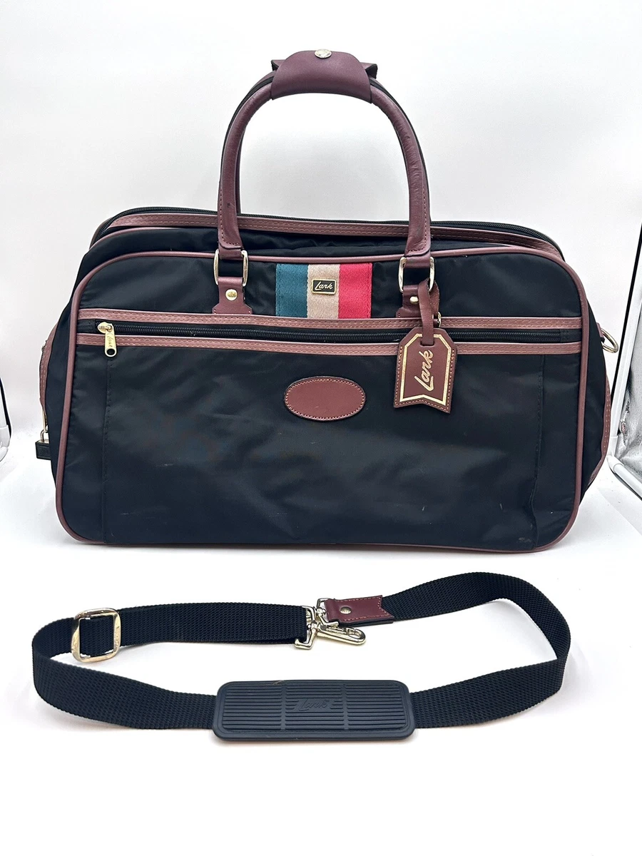 Vintage Samsonite Black Canvas and Leather Large Travel Bag Vintage Samsonite Black In Travel Luggage for sale | eBay main image 4