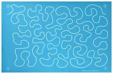 - Stipple - Edge to Edge Stencil Continuous Line Template for Free Motion Qui...