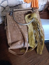 Handtasche Ledertasche braun  Vintage Von Plinio Visona 