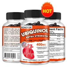 CoQ10 Ubiquinone High Absorption Q10 Coenzyme 400mg 2pack 120 Vegan Heart Health