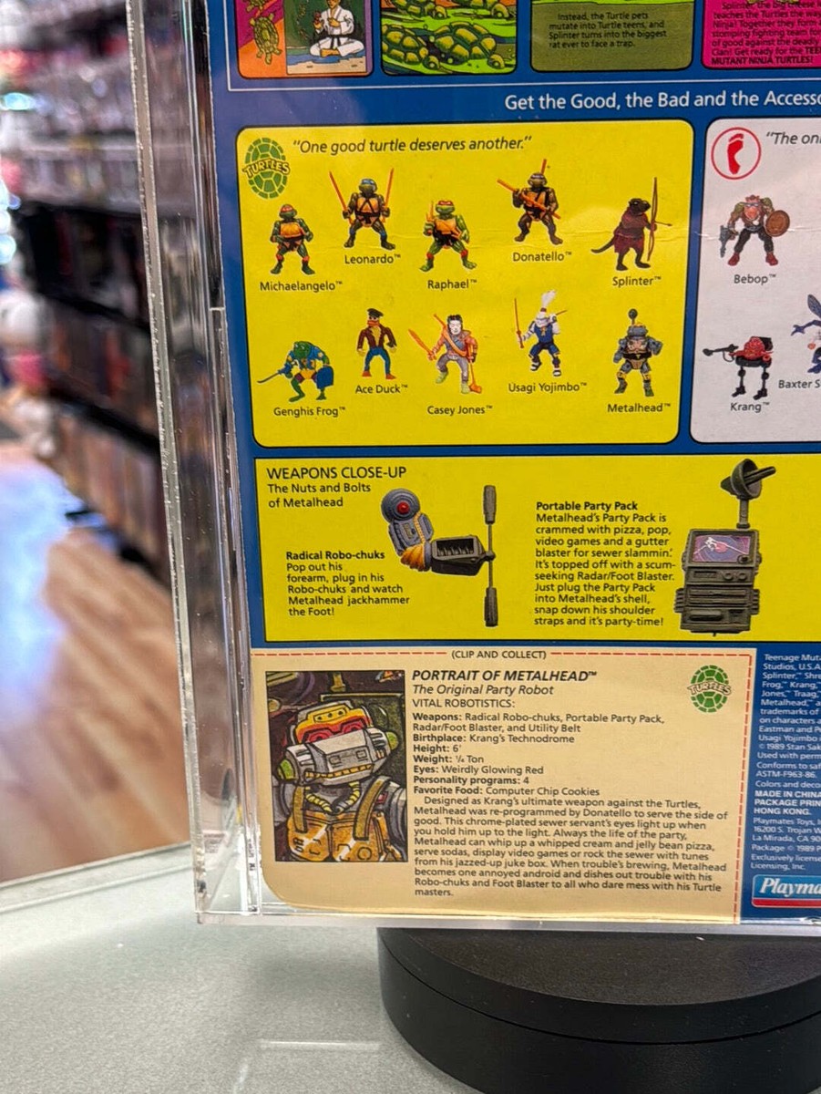 ハヤタ直筆サイン & ベーターカプセル　他　セット Metalhead 19 Back (Vintage TMNT Ninja Turtles, Playmates) **CAS