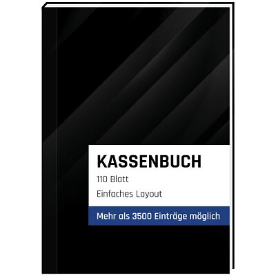 Kassenbuch A4 für Kleinunternehmer Vereine Gastronomie und auch als Haushalts...